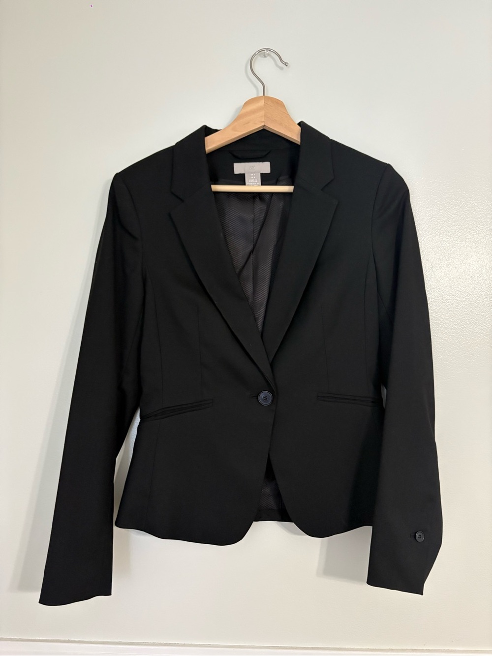 H&M Black Single-Button Women's Blazer